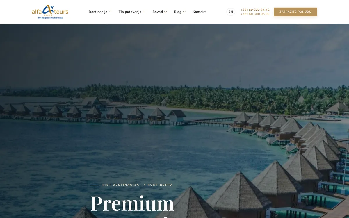 Alfa Tours — sajt