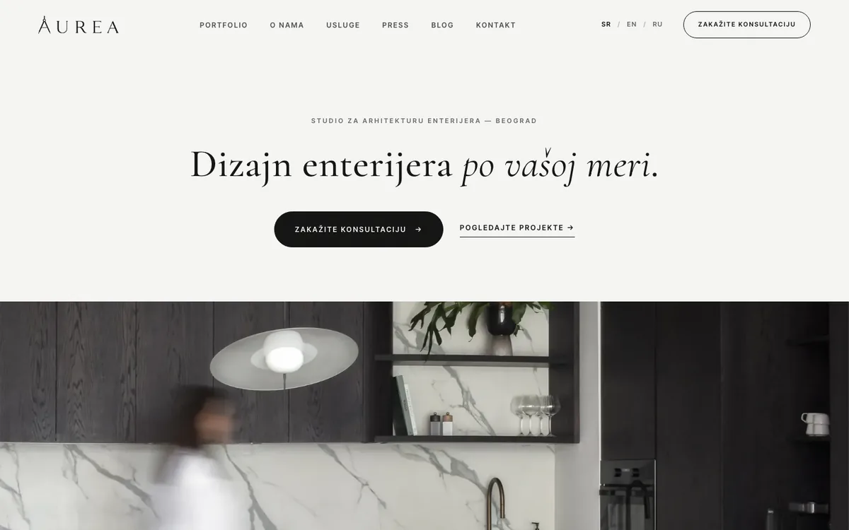 Aurea Interior — sajt