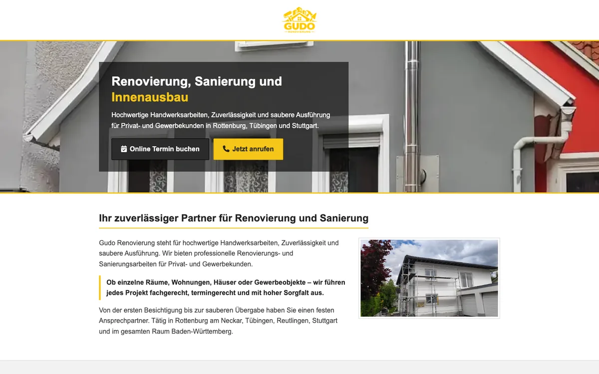 GUDO Renovierung — sajt