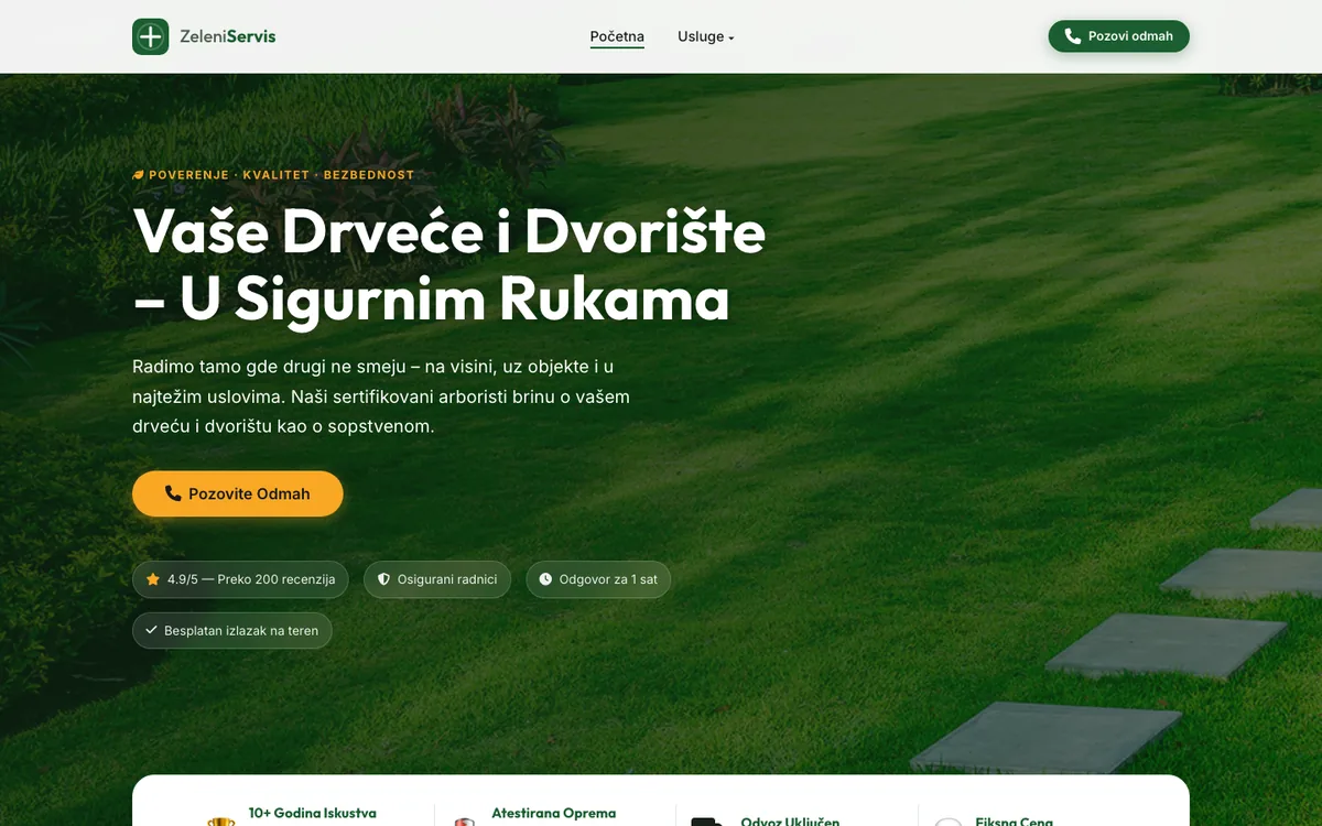 Zeleni Servis — sajt